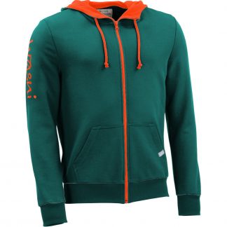 GLCG01_Kapuzenjacke hoher Reissverschluss petrol fairtrade 1