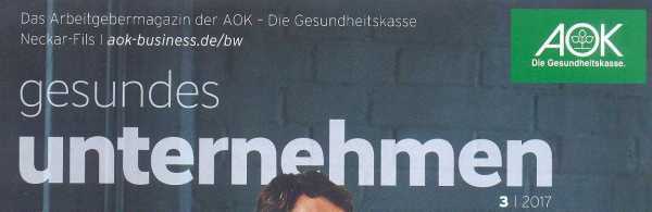 AOK berichtet über Inklusionsunternehmen wasni und seine Textilmanufaktur in Esslingen