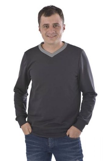 Sweatshirt mit VAusschnitt bio und fair