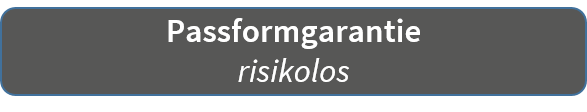 Passformgarantie risikolos