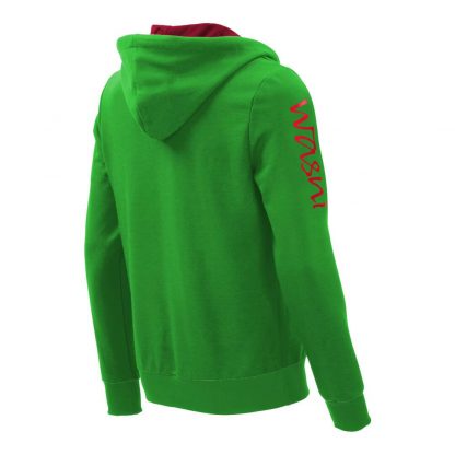 Kapuzenpullover mit Schalkragen_fairtrade_gruen_4MBE30_rueck