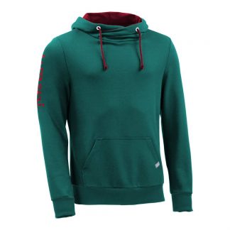 Kapuzenpullover mit Schalkragen_fairtrade_petrol_N3B2PL_front