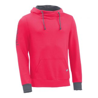 Kapuzenpullover mit Schalkragen_fairtrade_pink_VLQTZ2_front