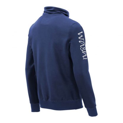 Pullover mit Schalkragen_fairtrade_blau_UHEYSE_rueck