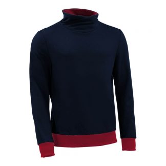 Pullover mit Schalkragen_fairtrade_marineblau_6HHYG4_front