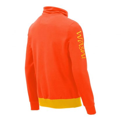 Pullover mit Schalkragen_fairtrade_orange_JDKN8K_rueck