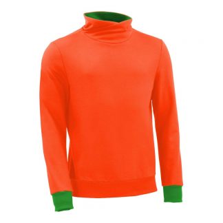 Pullover mit Schalkragen_fairtrade_orange_N0DOEE_front