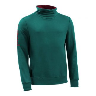 Pullover mit Schalkragen_fairtrade_petrol_PDOTMA_front