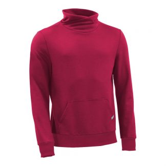 Pullover mit Schalkragen_fairtrade_weinrot_4DQJ86_front