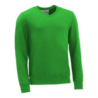 Pullover mit V-Ausschnitt_fairtrade_gruen_GLNMHY_front