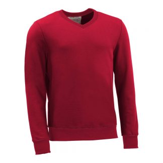 Pullover mit V-Ausschnitt_fairtrade_rot_DQ01N1_front