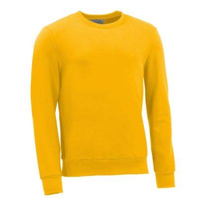Rundhalspullover_fairtrade_gelb