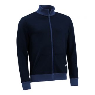 Stehkragenjacke_fairtrade_marineblau_UJEMOC_front