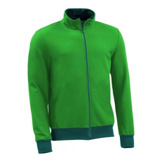 Sweatjacke_fairtrade_gruen_I9KIP6_front