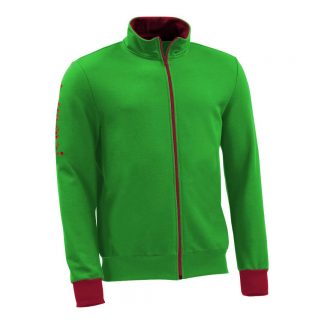 Sweatjacke_fairtrade_gruen_QJ42U9_front