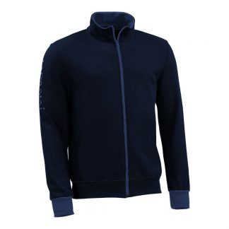 Sweatjacke_fairtrade_marineblau_FOKWO4_front