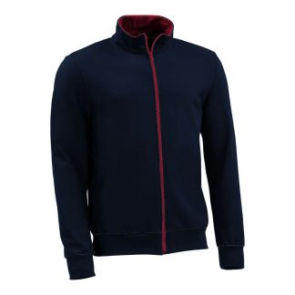 Sweatjacke_fairtrade_marineblau_MDU7BF_front