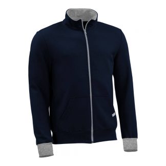 Sweatjacke_fairtrade_marineblau_VRDC7S_front