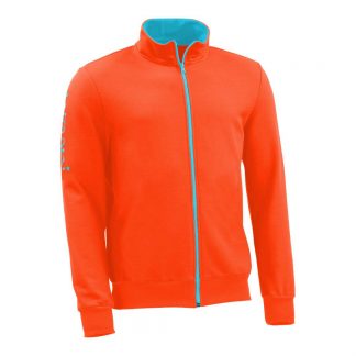 Sweatjacke_fairtrade_orange_BWU4IR_front