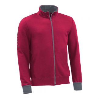 Sweatjacke_fairtrade_weinrot_JFNFDC_front