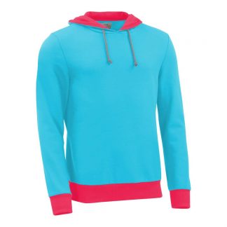 Hoodie_fairtrade_tuerkis_RZJRO5_front