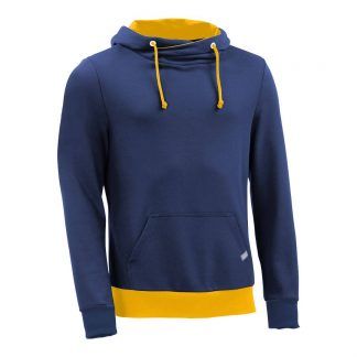 Kapuzenpullover mit Schalkragen_fairtrade_blau_DXOOW1_front