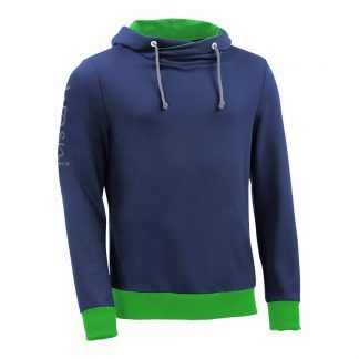 Kapuzenpullover mit Schalkragen_fairtrade_blau_IIG11D_front