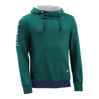 Kapuzenpullover mit Schalkragen_fairtrade_petrol_0DNGT2_front