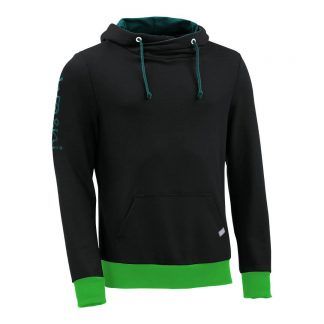 Kapuzenpullover mit Schalkragen_fairtrade_schwarz_PN5AD2_front