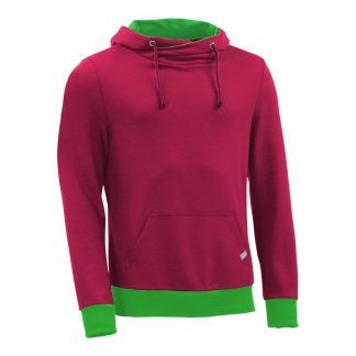 Kapuzenpullover mit Schalkragen_fairtrade_weinrot_KB26EG_front