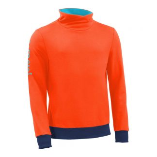 Pullover mit Schalkragen_fairtrade_orange_ZBJCBB_front