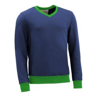 Pullover mit V-Ausschnitt_fairtrade_blau_Z3ERWD_front