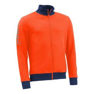 Stehkragenjacke_fairtrade_orange_Q6I1QR_front