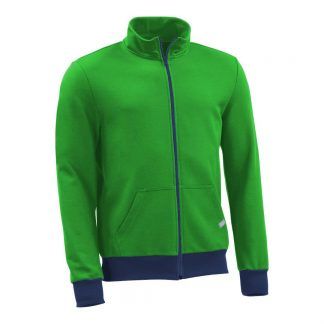 Sweatjacke_fairtrade_gruen_5BITDM_front