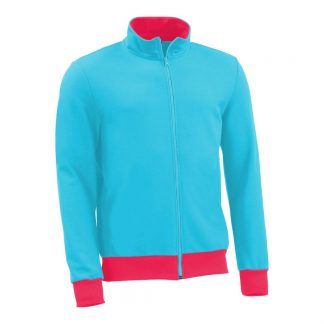 Sweatjacke_fairtrade_tuerkis_1QNBZQ_front