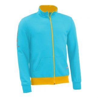 Sweatjacke_fairtrade_tuerkis_WZNOM5_front