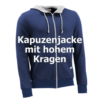 Modell_Kapuzenjacke mit hohem Reissverschluss-sweatjacke-bio-fair
