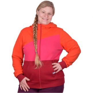 Kapuzenjacke bunt orange rot