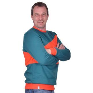 Winnie_Rundhald Pullover petrol orange