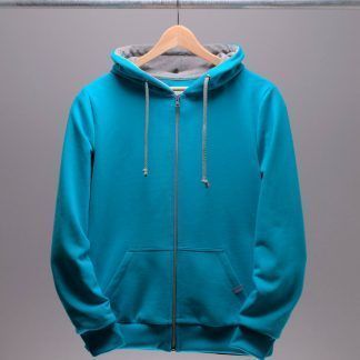 zipper-mit-kapuze-maenner-tuerkis