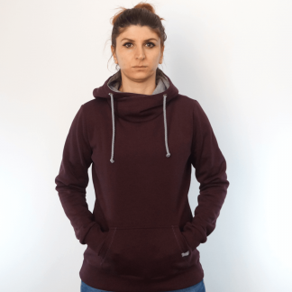 bordeaux_oRV_front2 Hoodie fair fashion biobaumwolle öko slow fashion Hoodie