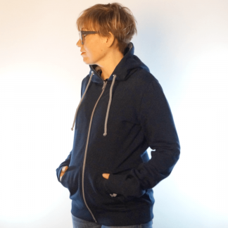 marine_mRV_front zip Hoodie fair fashion biobaumwolle öko slow fashion Hoodie