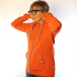 orange_mRV_front Hoodie fair fashion biobaumwolle öko slow fashion Hoodie
