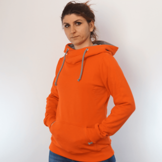 orange_oRV_front Hoodie fair fashion biobaumwolle öko slow fashion Hoodie