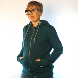 petrol_mRV_front Hoodie fair fashion biobaumwolle öko slow fashion Hoodie