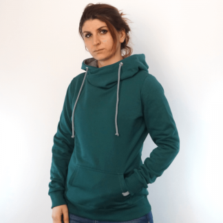 petrol_oRV_front Hoodie fair fashion biobaumwolle öko slow fashion Hoodie
