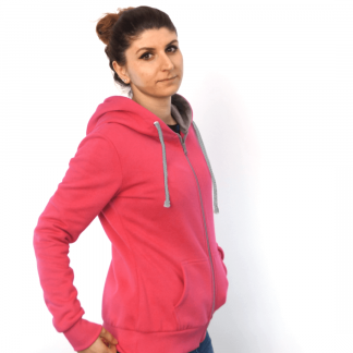 pink_mRV_front_problemkind Hoodie fair fashion biobaumwolle öko slow fashion Hoodie