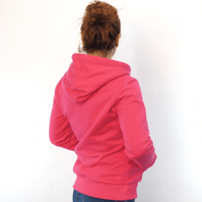 pink_mRV_rueck zip Hoodie fair fashion biobaumwolle öko slow fashion Hoodie