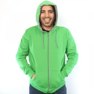 gruen_mRV_03 zip Hoodie fair fashion biobaumwolle öko slow fashion Hoodie green gruene jacke