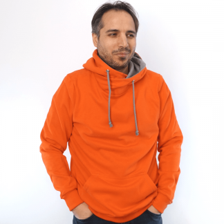 orange_oRV_02 Hoodie fair fashion biobaumwolle öko slow fashion Hoodie orangener Hoodie